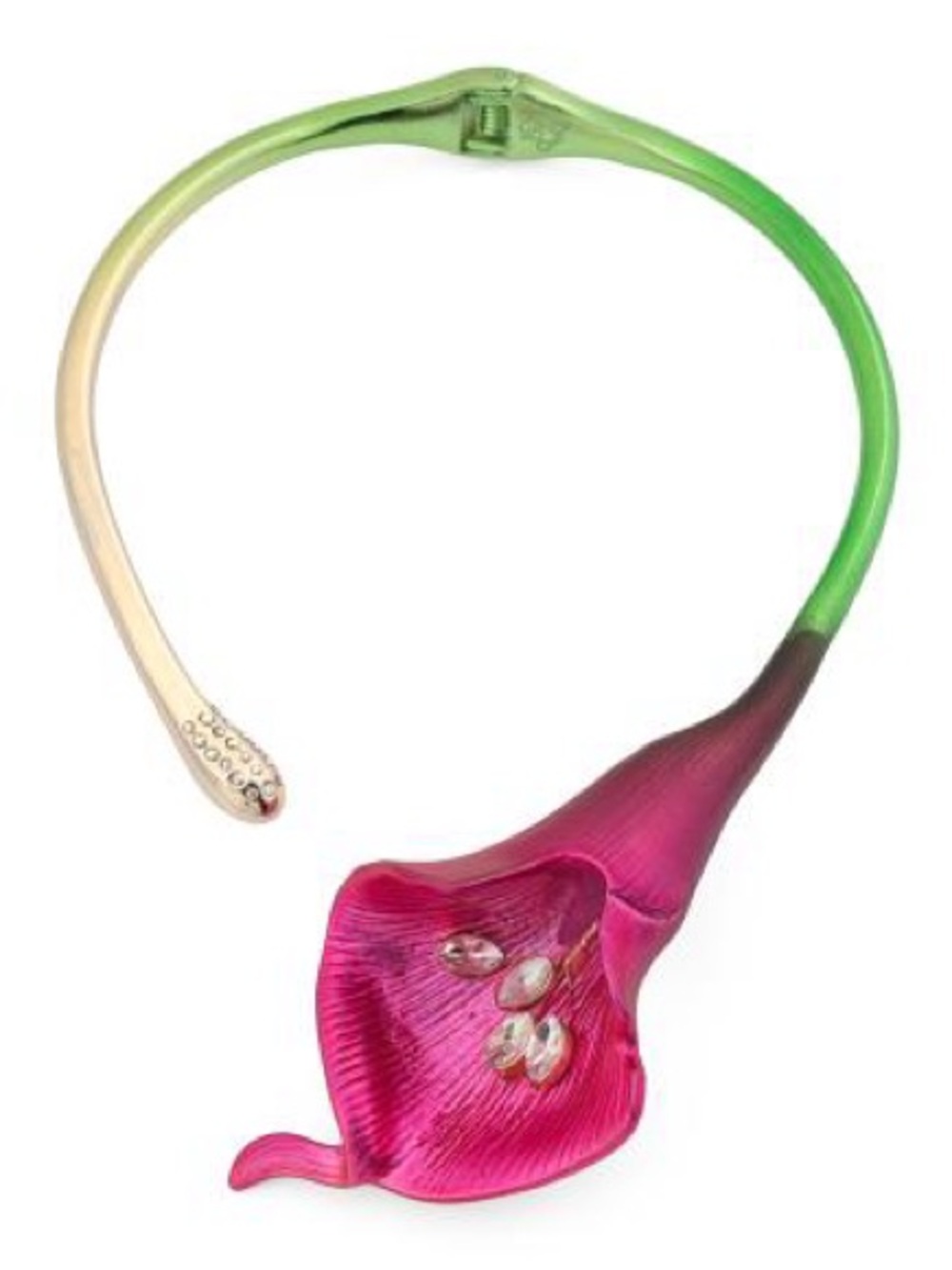 Betsey Johnson Calla Lily Necklace